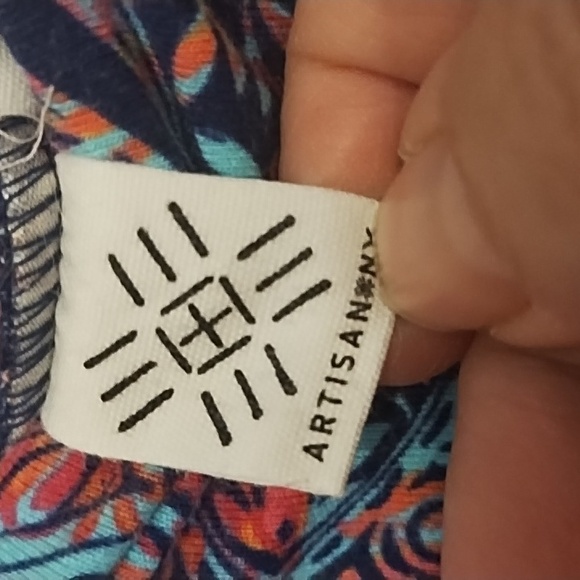 ARTISAN NY Colorful stretch Maxi Skirt size Medium - Picture 3 of 4